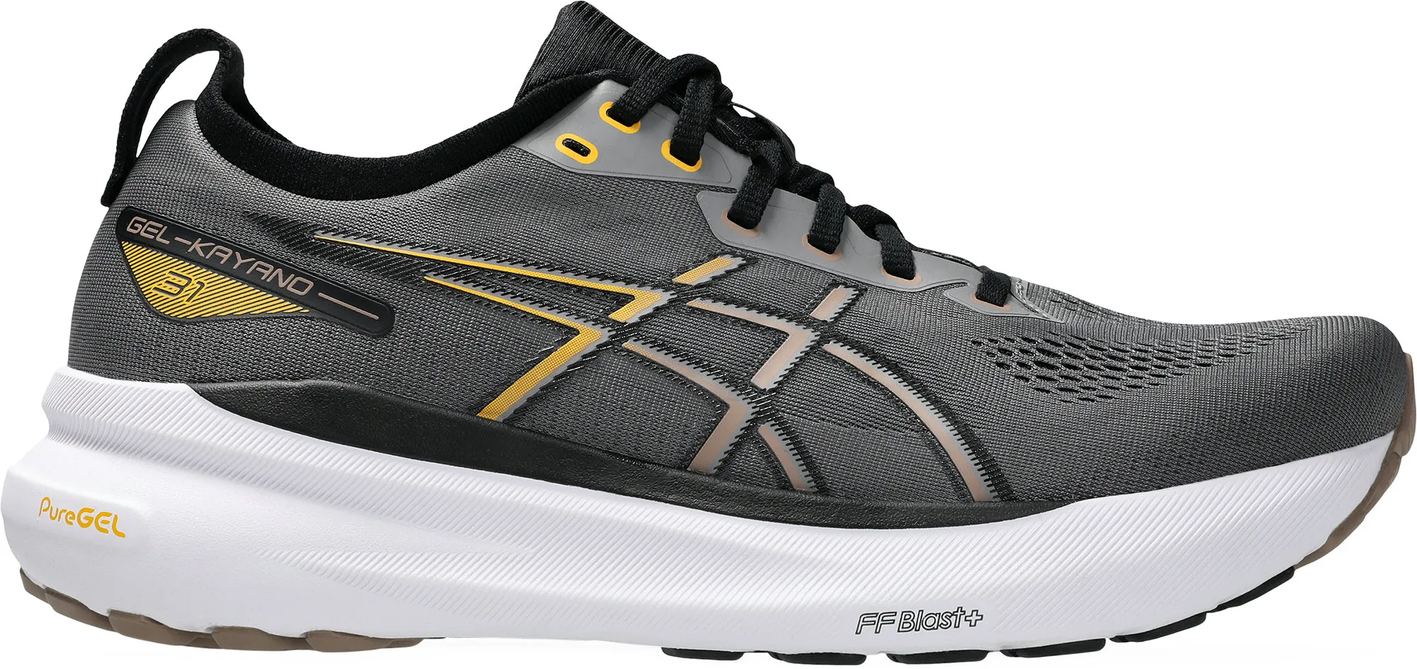 Asics Gel Kayano 31 Mens Running Shoes - Grey Endurance Design Thermoplastic Reinforcements