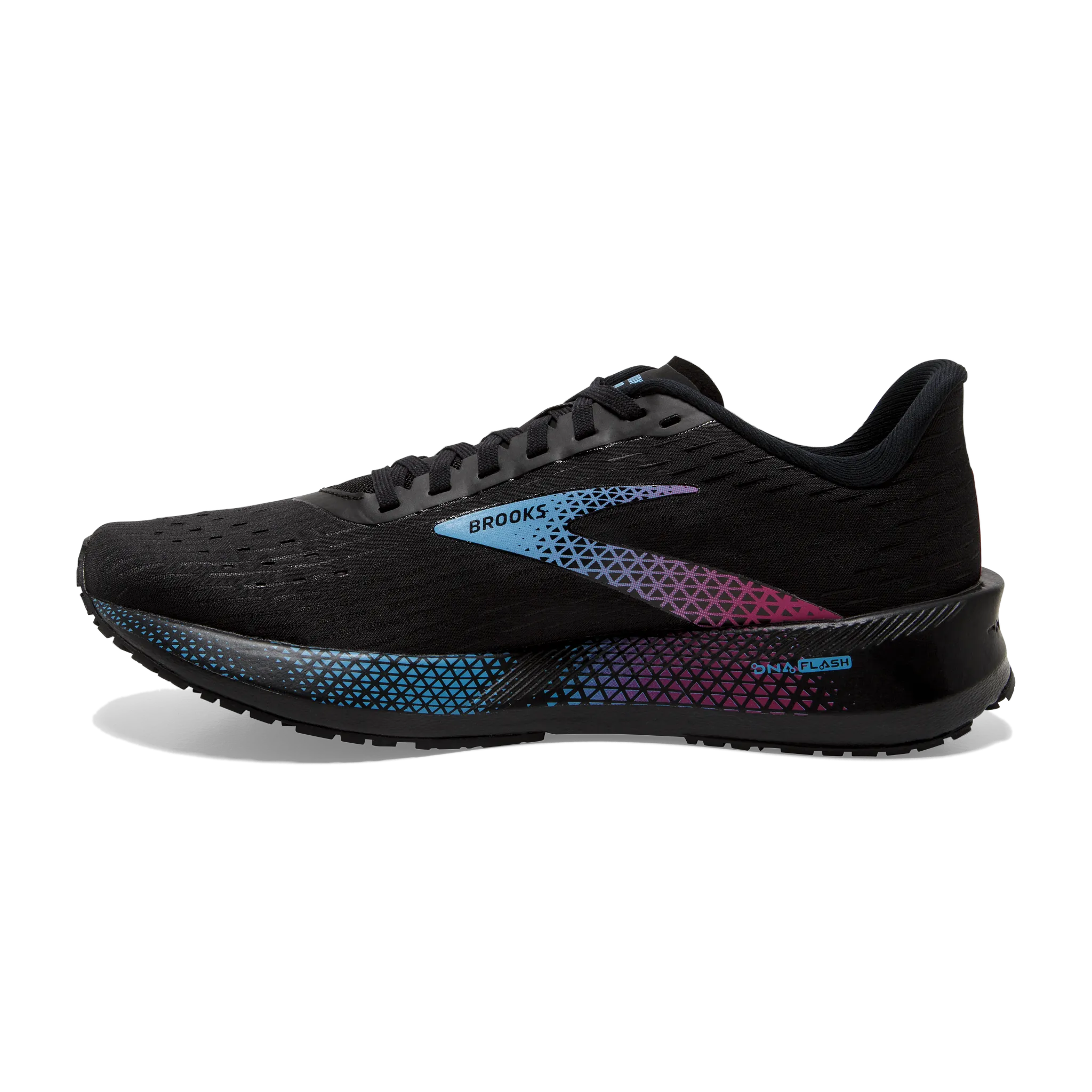 Women's Hyperion Tempo ventilation channels running in poorly - maintained tracks shoes