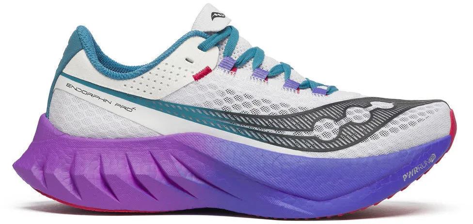 Quality - Assured Saucony Endorphin Pro 4 Womens Running Shoes - White