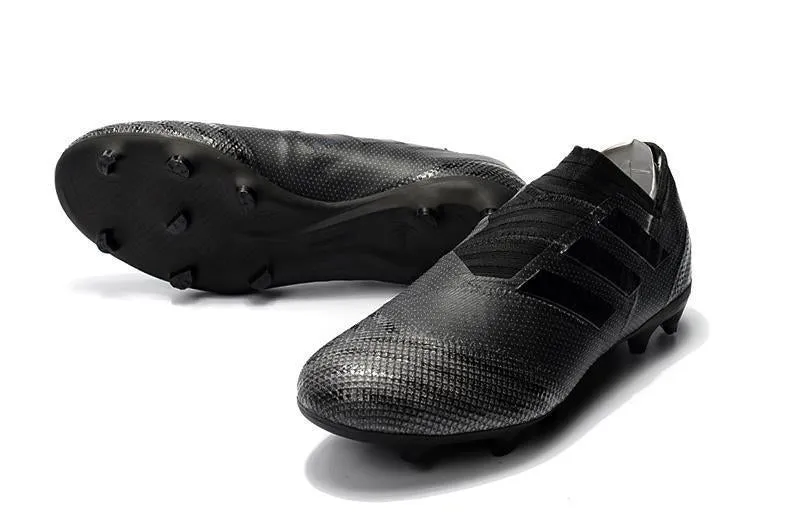 Durable Cushion New Adidas Nemeziz FG Agility TPU Soccer Cleats Shoes Black