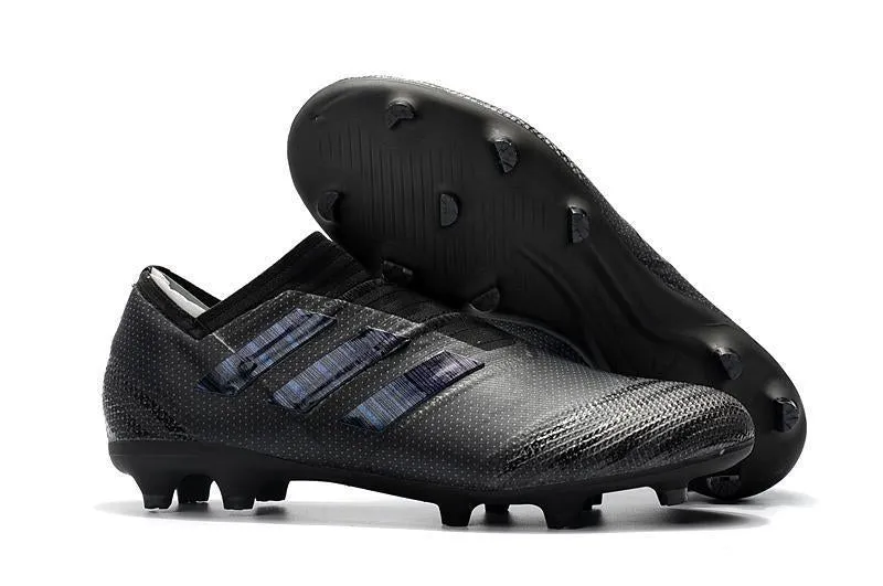 New Adidas Nemeziz FG Agility TPU Soccer Cleats Shoes Black Neutral Color Quick Motion