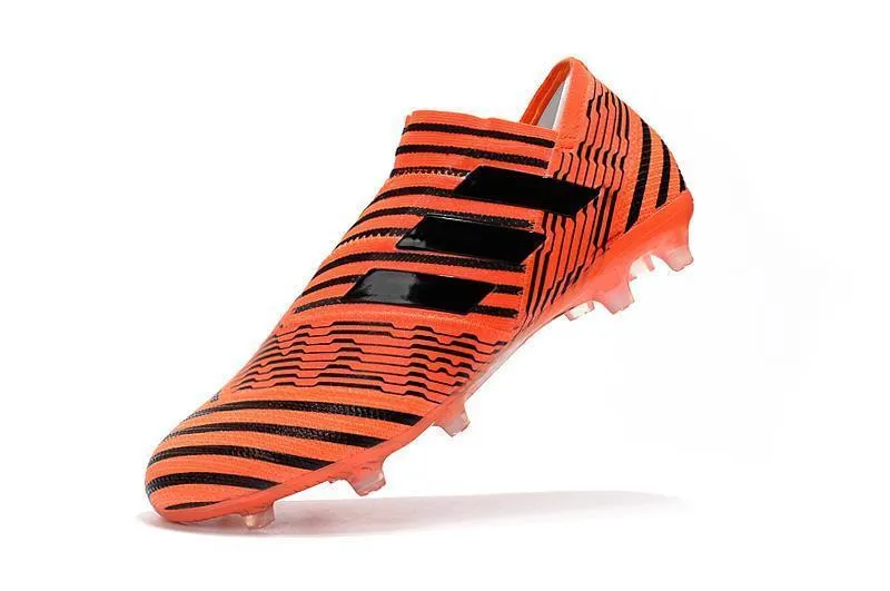 Youth Power New Adidas Nemeziz FG Agility TPU Soccer Cleats Shoes Orange Black
