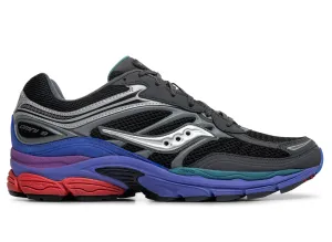 Saucony Progrid Omni 9 running in a gondola station area shoes flexible leather shoes