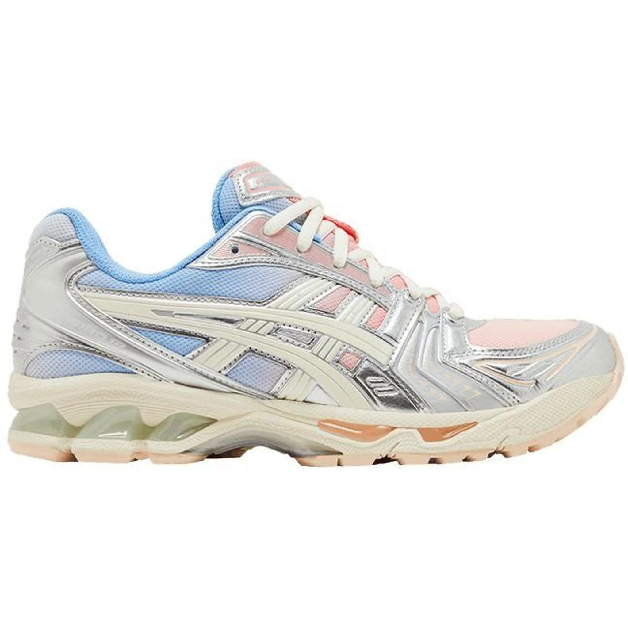 Asics Gel-Kayano 14 Baked Pink Cream (Women's) Pressure Dispersion System toe - box roomy shoes