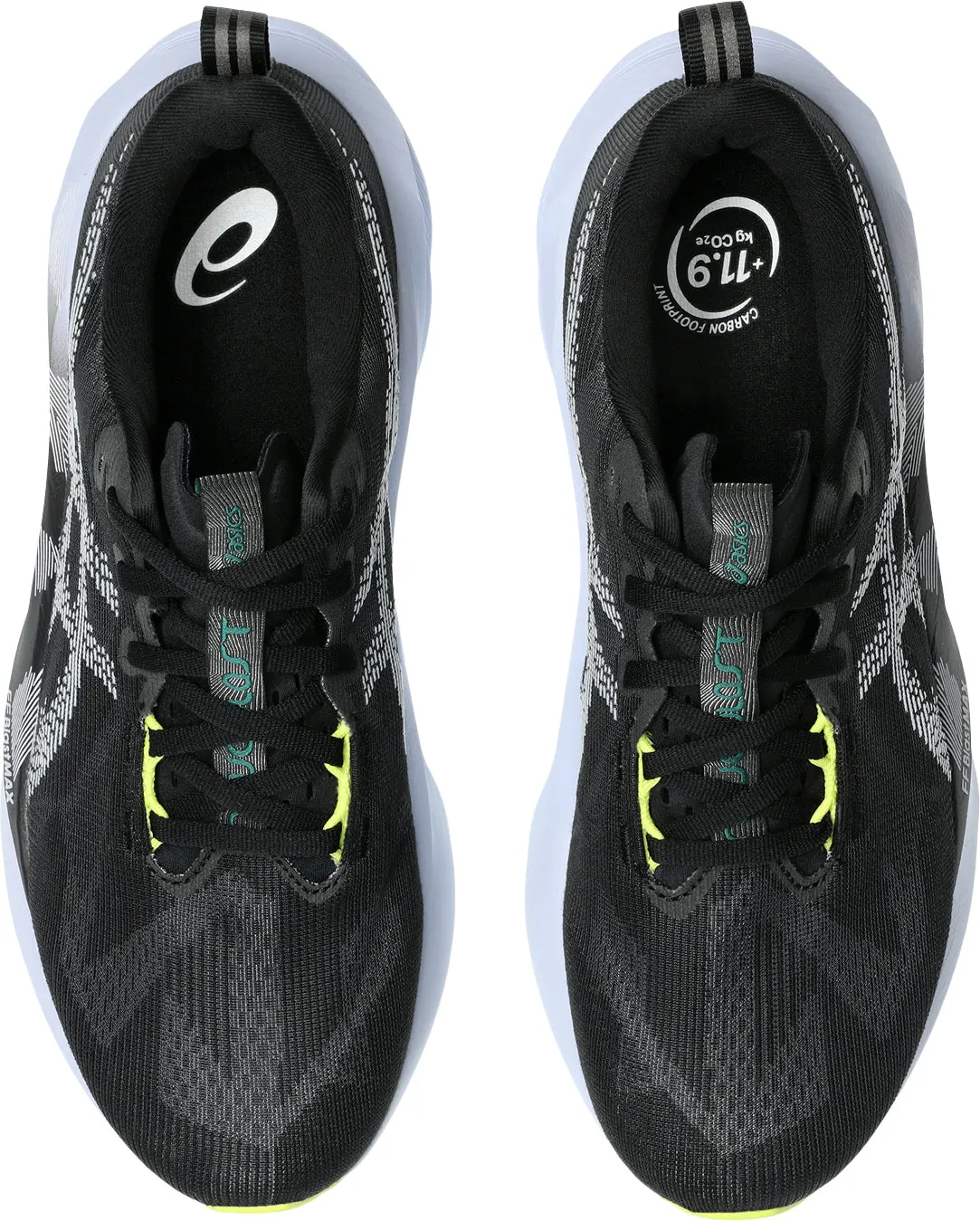 Temperature Regulating Materials Heel Support System Asics NovaBlast 5 Mens Running Shoes - Black