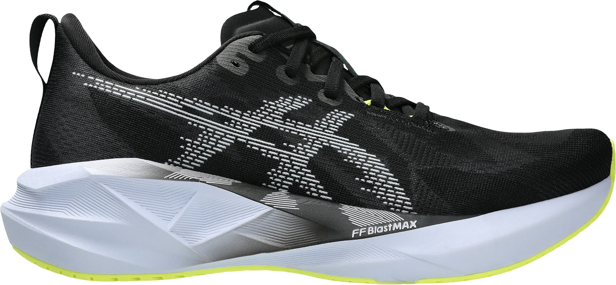 Asics NovaBlast 5 Mens Running Shoes - Black exercise routine Wide fit