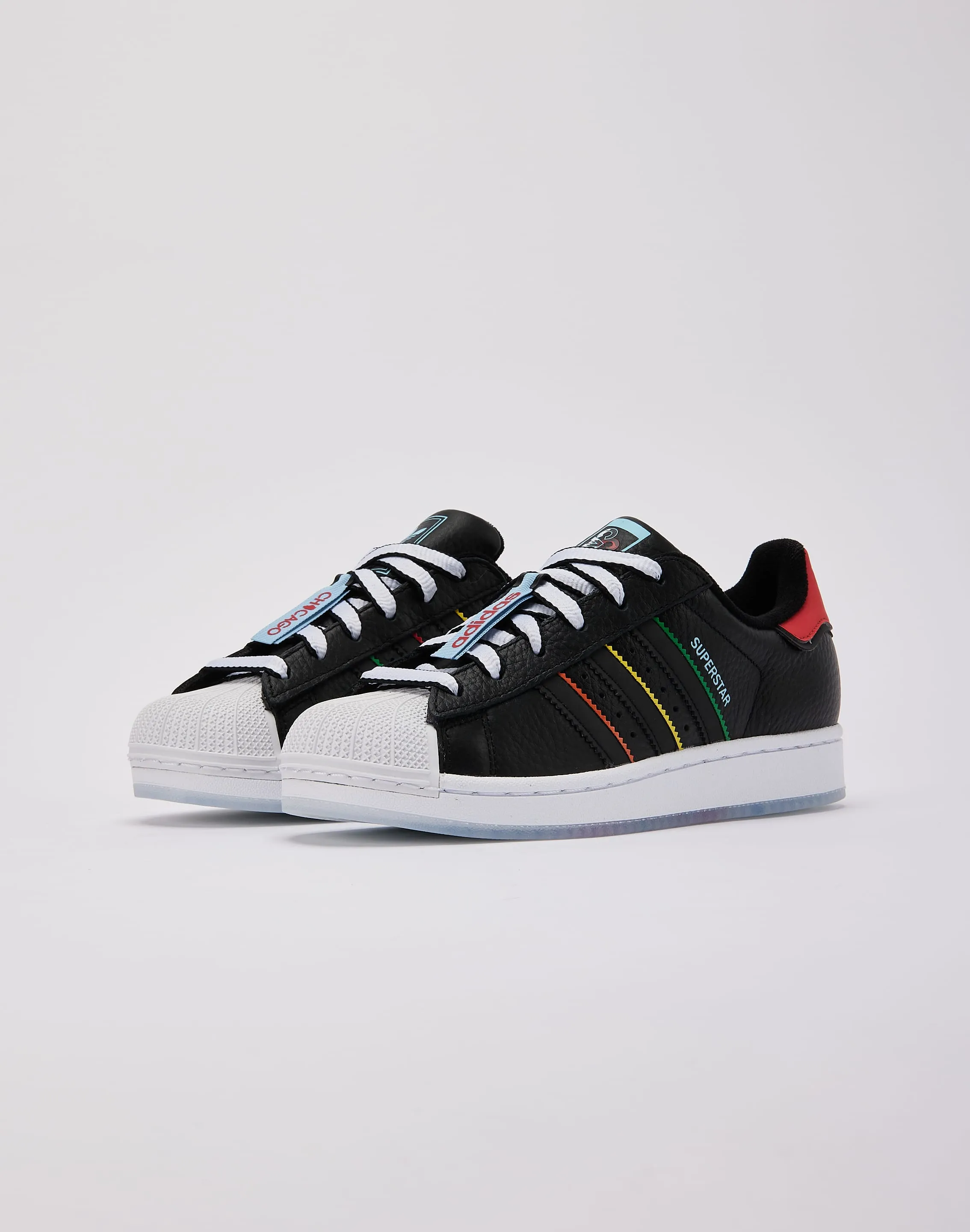 Swing Hike Foot Shape Adidas Superstar II 'Chicago' Grade-School