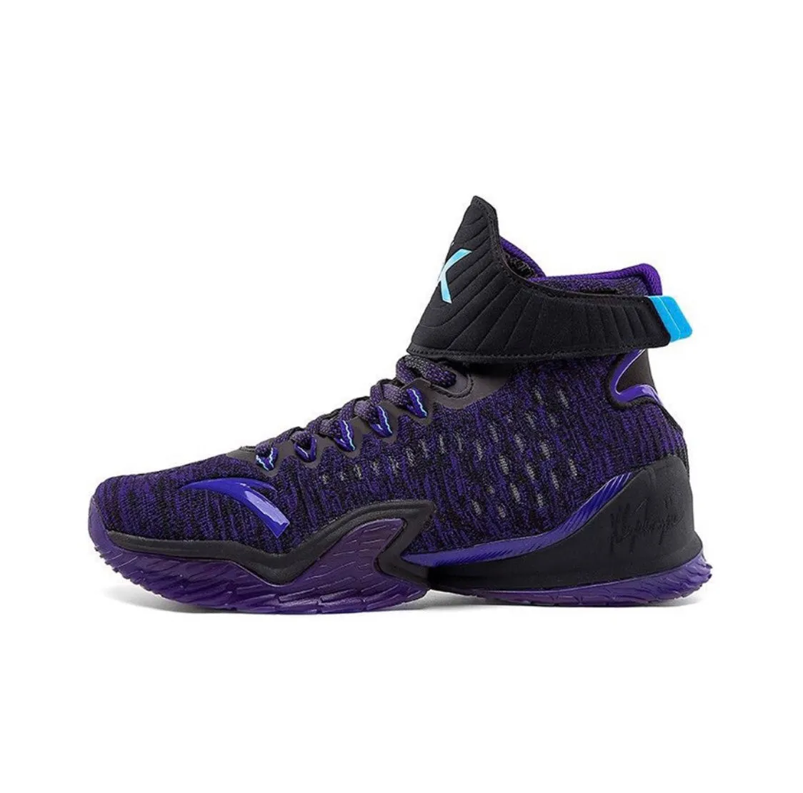 Anta Men's Klay Thompson Kt3 Black/Purple Basketball Shoes TractionOutsole Hyperlock Fit Technology