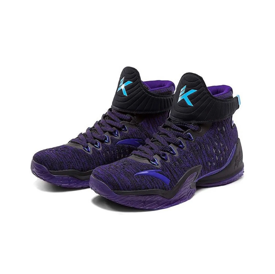 Anta Men's Klay Thompson Kt3 Black/Purple Basketball Shoes Hero Mode Impact Reduction System