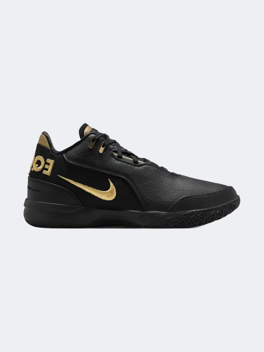 Lightweight Form Casual Wear Nike Zoom Lebron Nxxt Generation Ampd Men Basketball Shoes White/Gold/Black