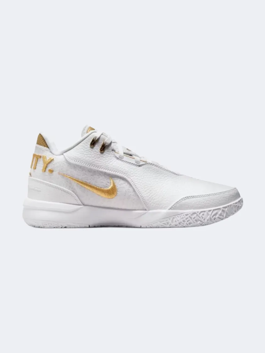 Nike Zoom Lebron Nxxt Generation Ampd Men Basketball Shoes White/Gold/Black Padded Tongue forest walk