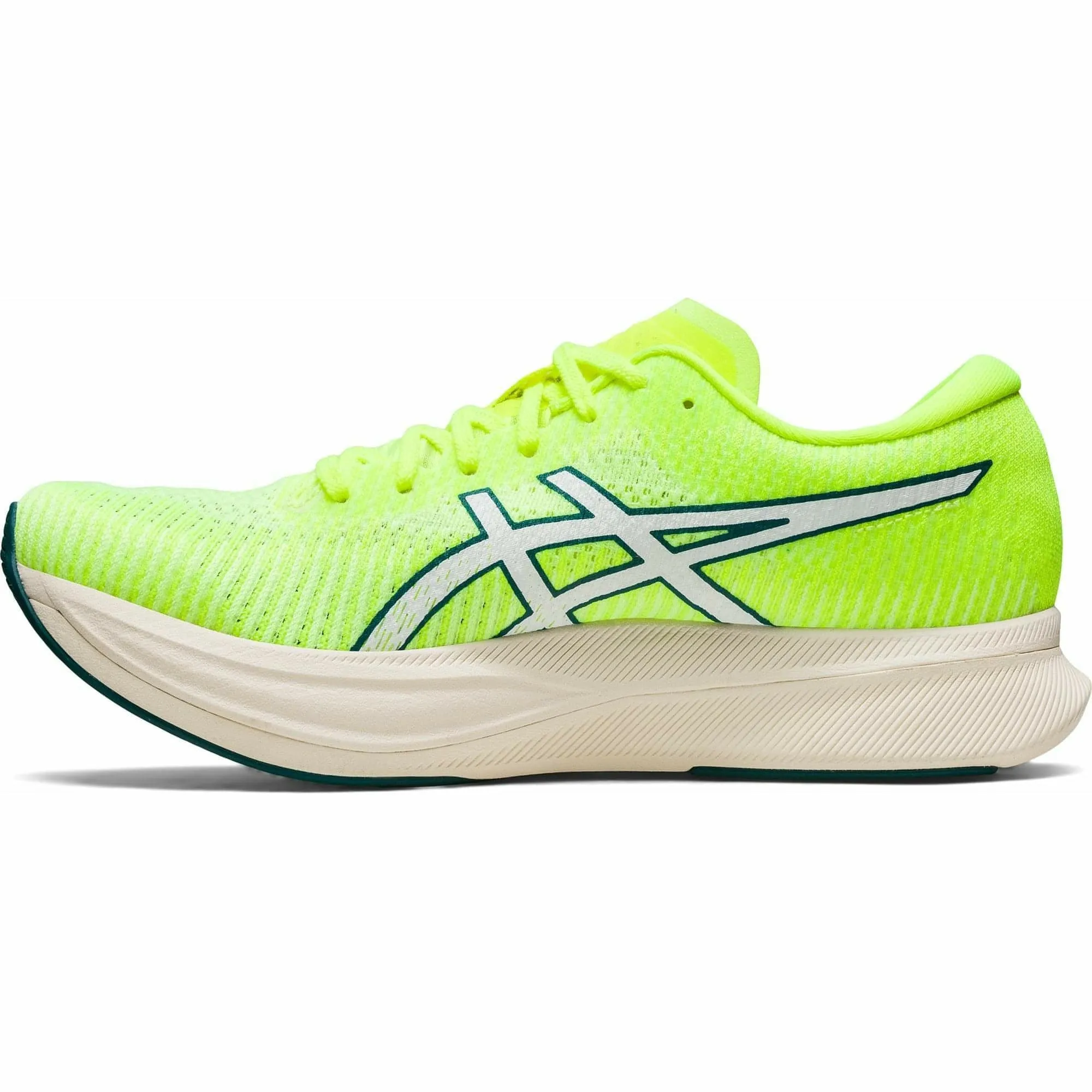 NarrowToeBox perforated upper running shoes Asics Magic Speed 2 Womens Running Shoes - Yellow