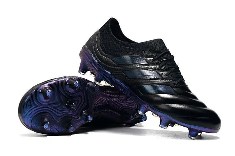 Side Lock New Adidas Copa 19.1 FG Soccer Cleats Shoes Black Blue
