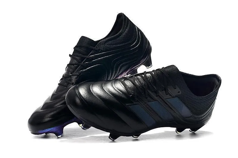 New Adidas Copa 19.1 FG Soccer Cleats Shoes Black Blue Heel Support