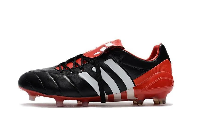 New Adidas Predator Mania Champagne FG Soccer Cleats Shoes Black Red White Reduced Weight