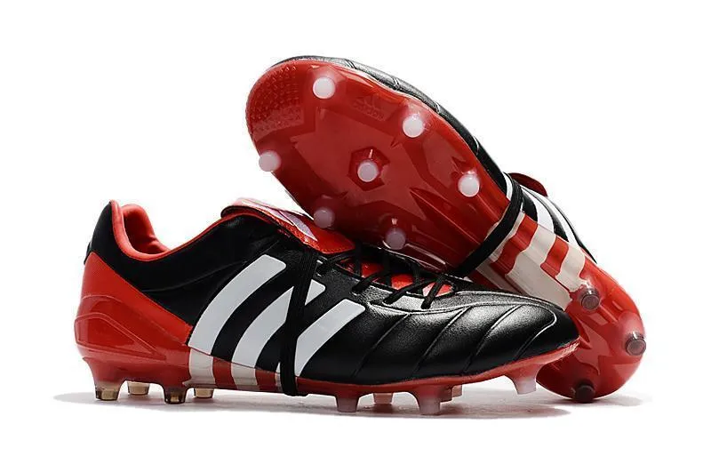 Power Contact Smooth Fit New Adidas Predator Mania Champagne FG Soccer Cleats Shoes Black Red White