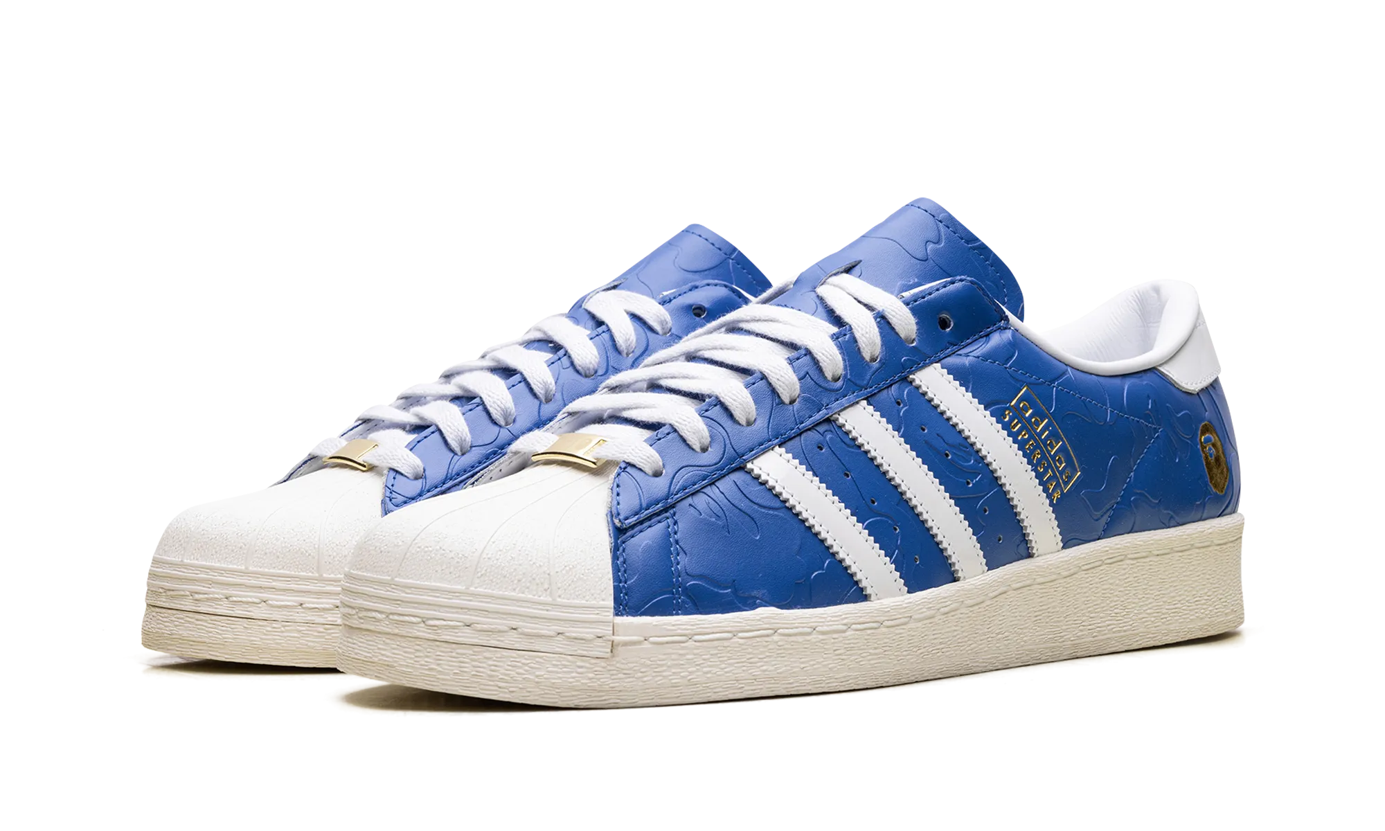 Superstar Vintage "Bape Blue White" Drawstring Lace
