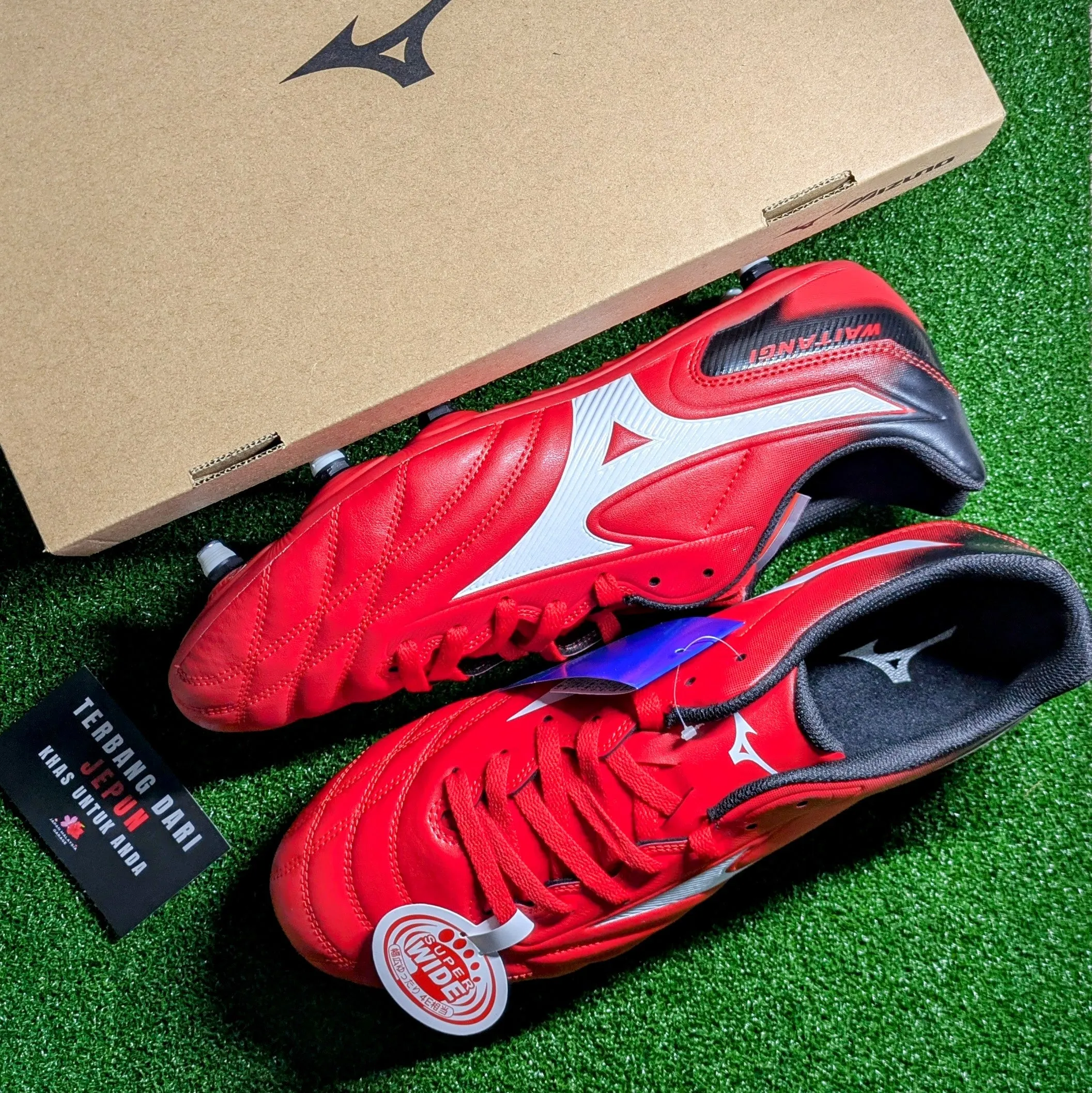 Mizuno Waitangi 2 CL(Red/Black) Reinforced Stitching