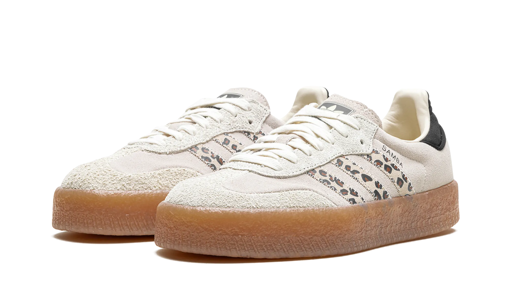 Light material Shine Step Sambae WMNS "Leopard Off White"