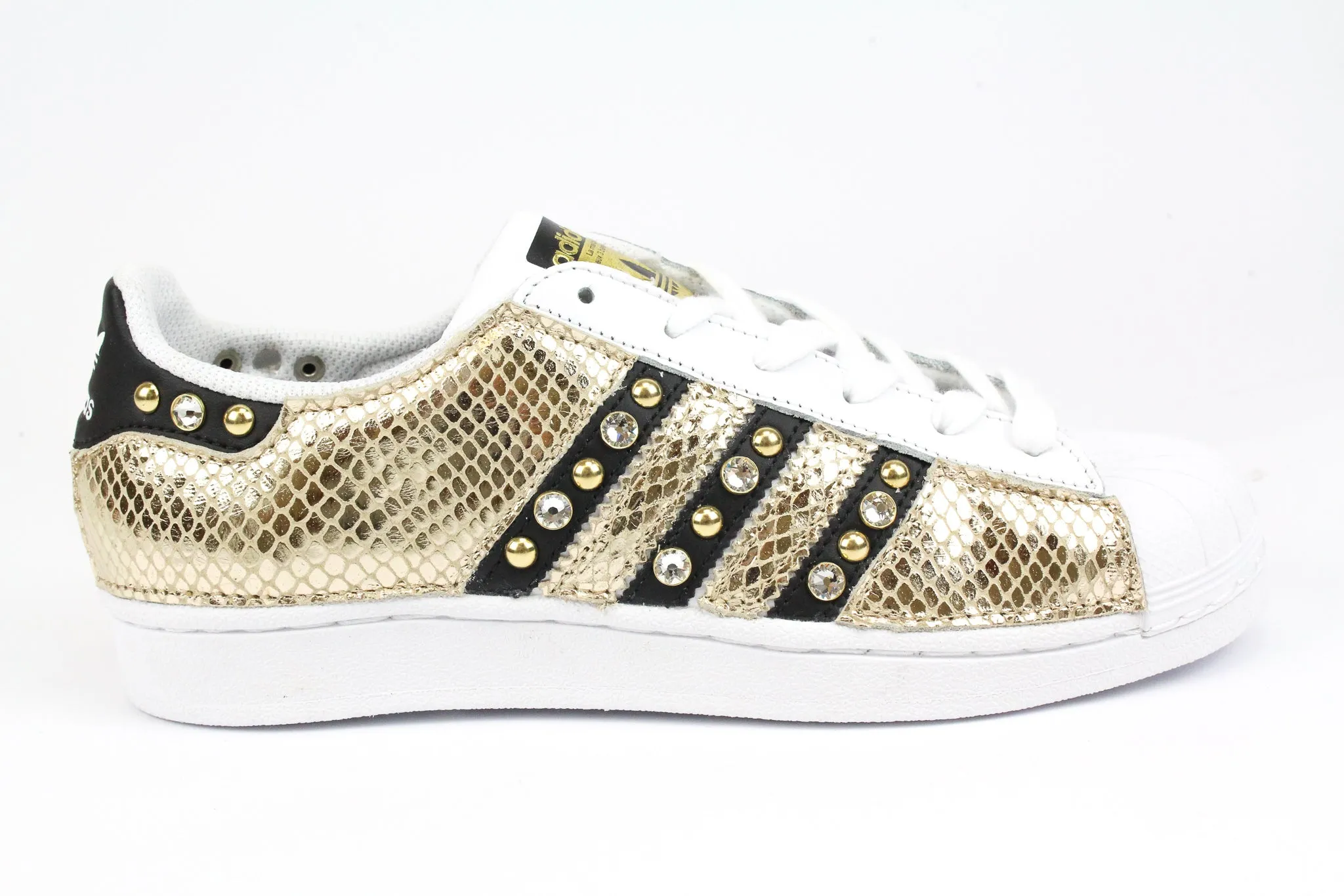 Cozy Feel Adidas Superstar Total Pitone Gold & Strass