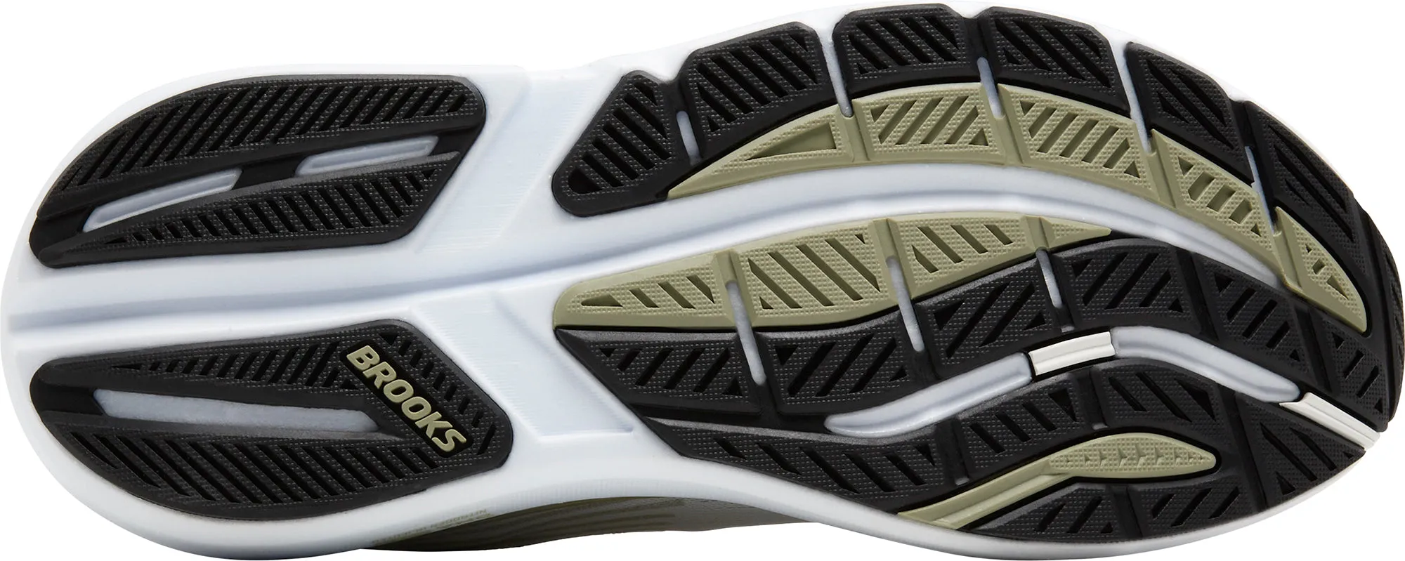 Brooks Ghost Max 3 Mens Running Shoes - White hard - ground shoes Ventilated Heel Counter