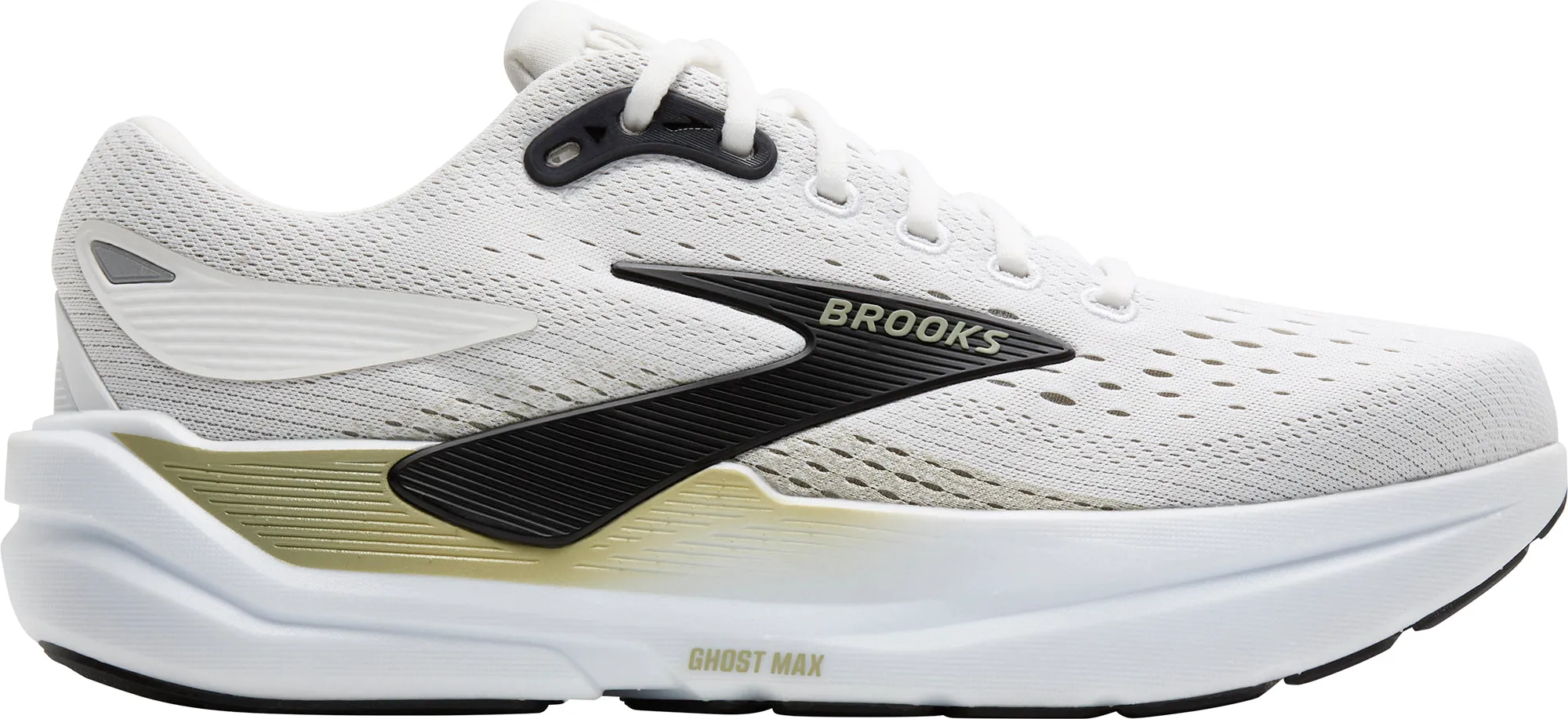 Brooks Ghost Max 3 Mens Running Shoes - White Stretch upper