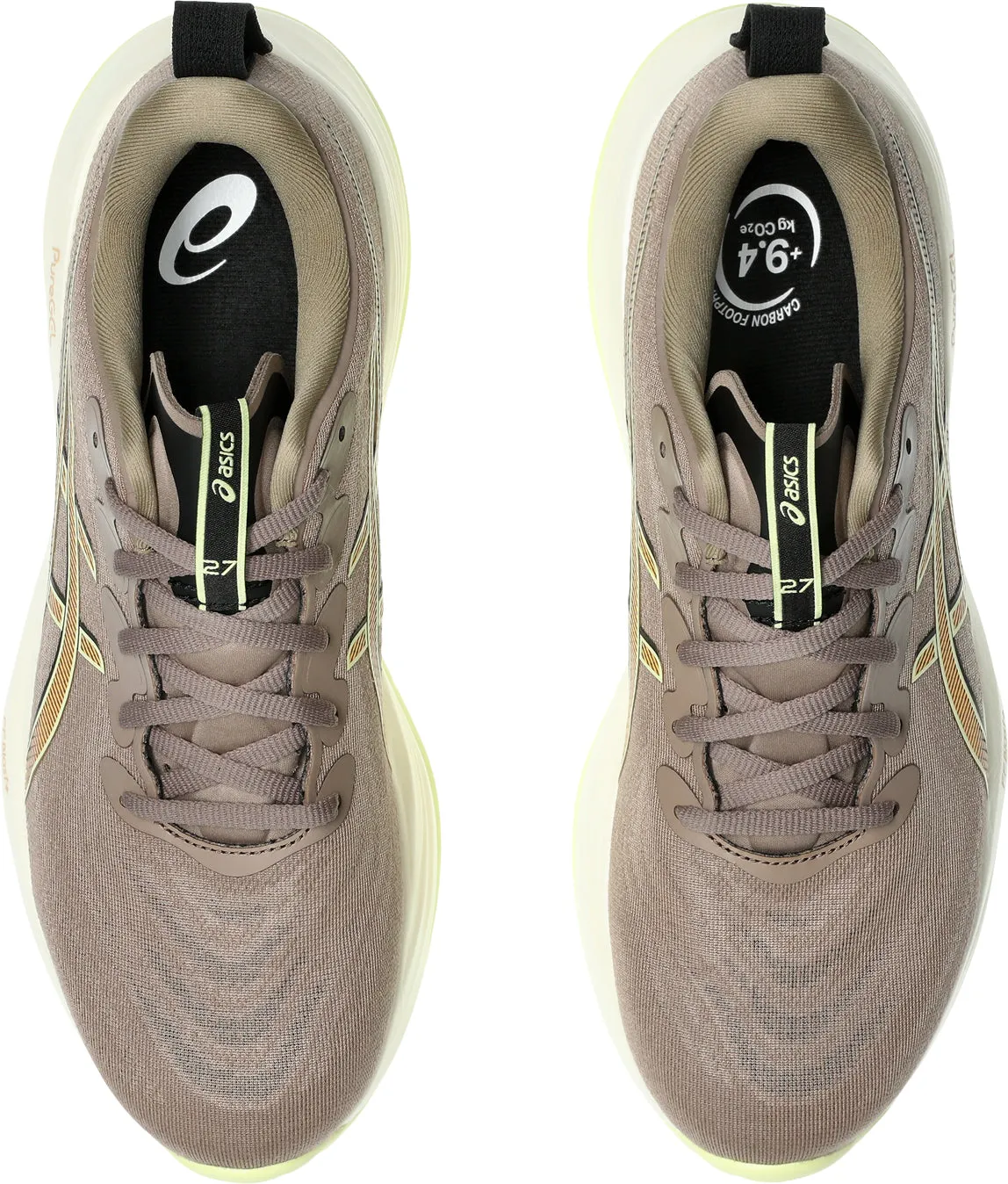 Asics Gel Cumulus 27 Mens Running Shoes - Brown Hyperboloid Structure Abrasion Free Seam Design