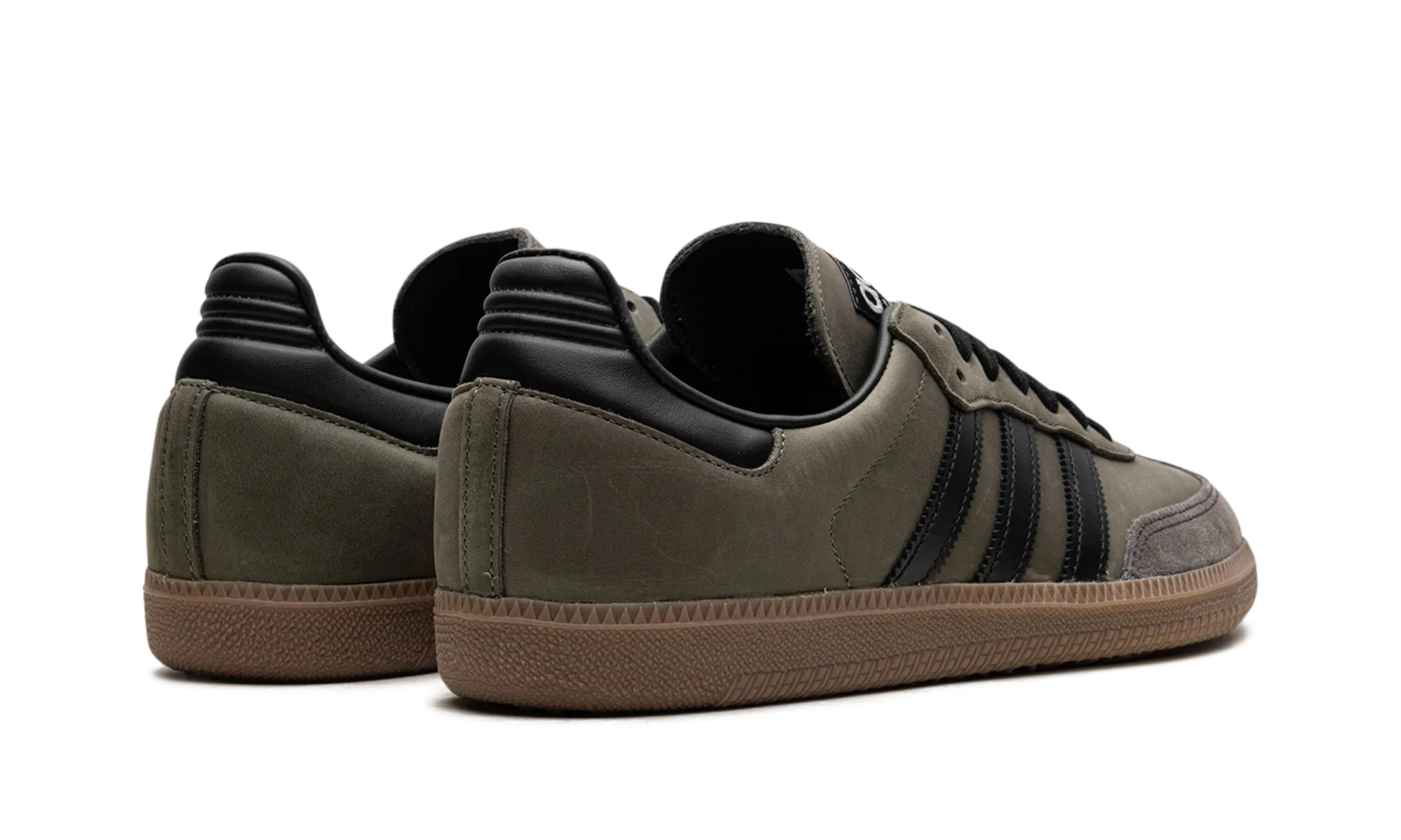 Samba OG "Base Green" Faux Leather Stacked Heel Structure