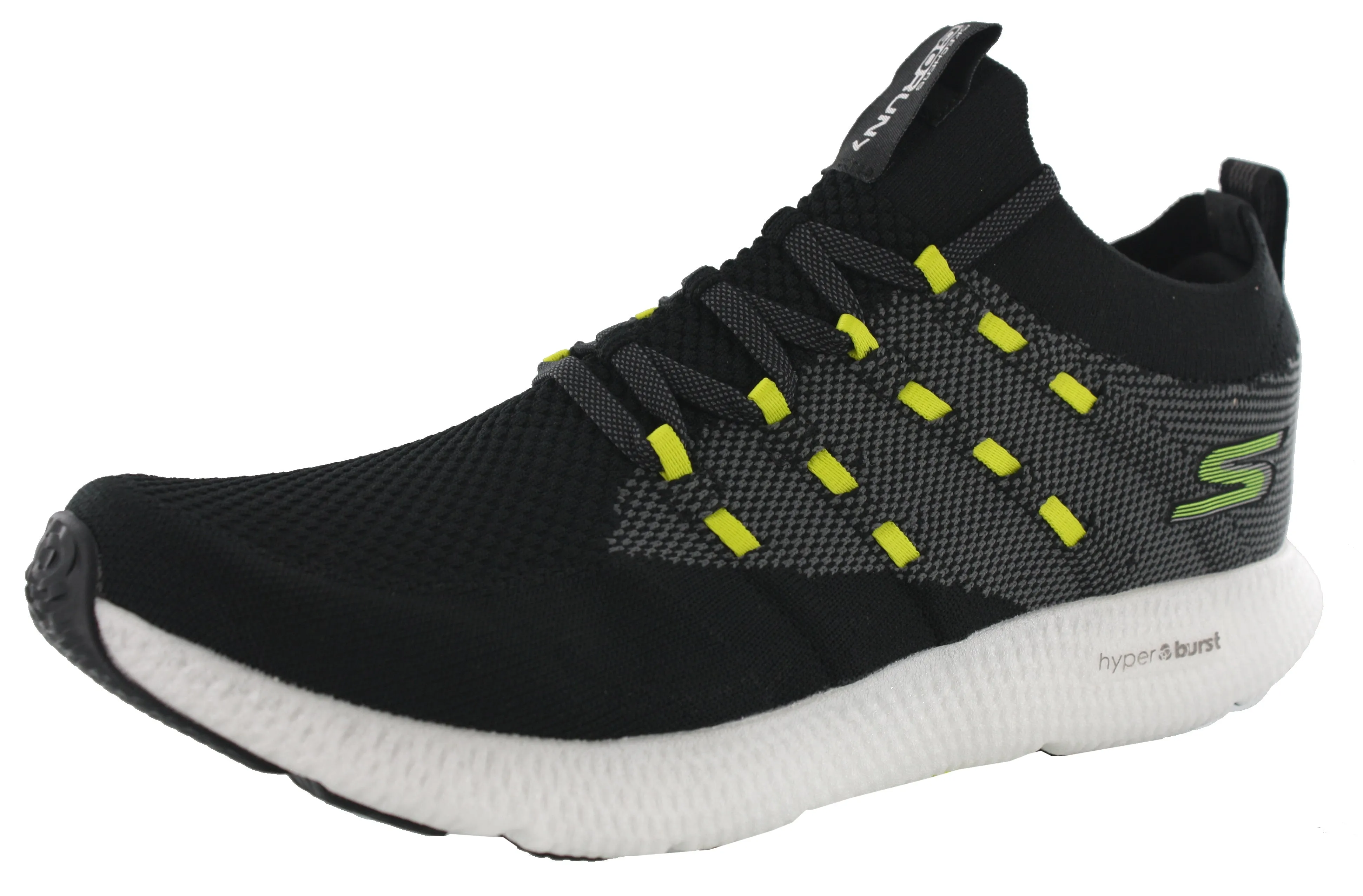 Skechers Mens Lightweight Slip On Running Shoes Go Run 7 Water Resistant Construction Stone Gray