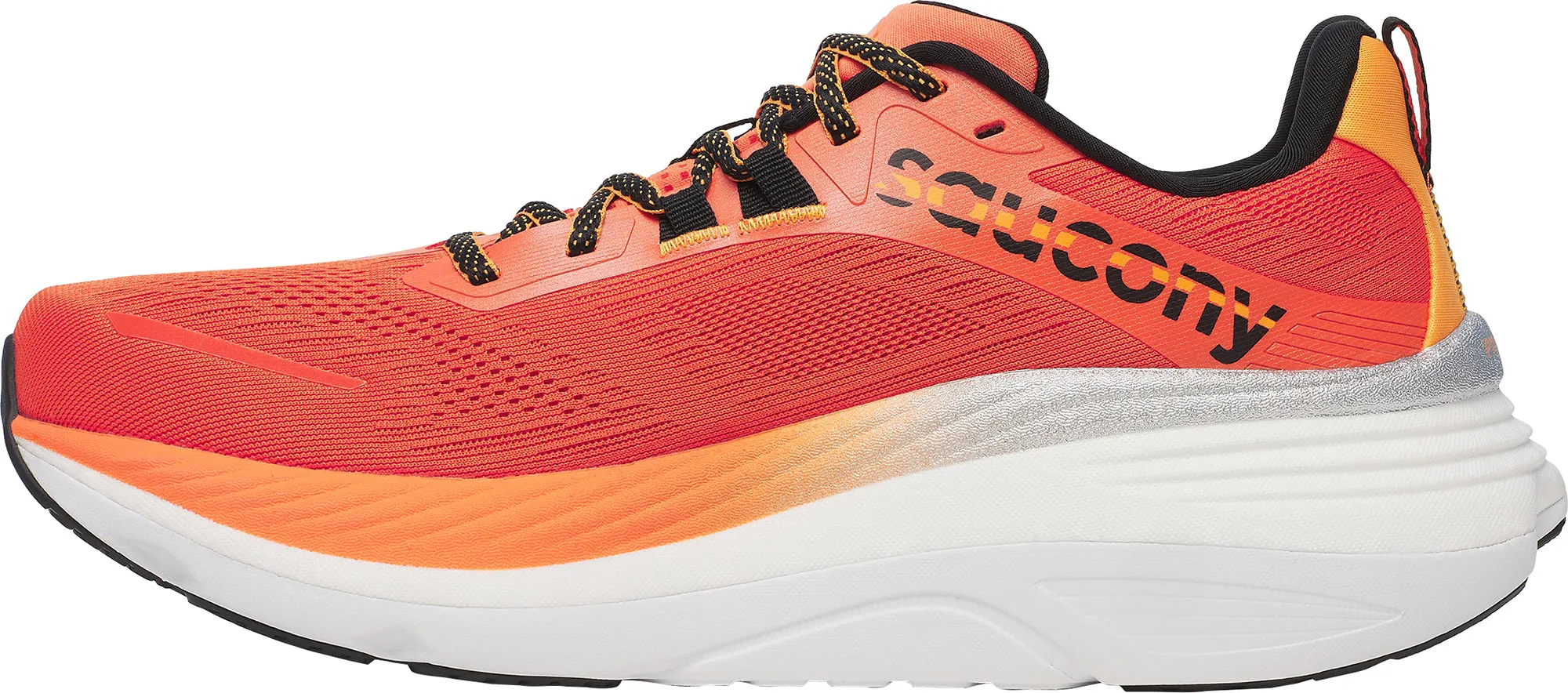 Saucony Hurricane 24 Mens Running Shoes - Orange responsive midsole shoes