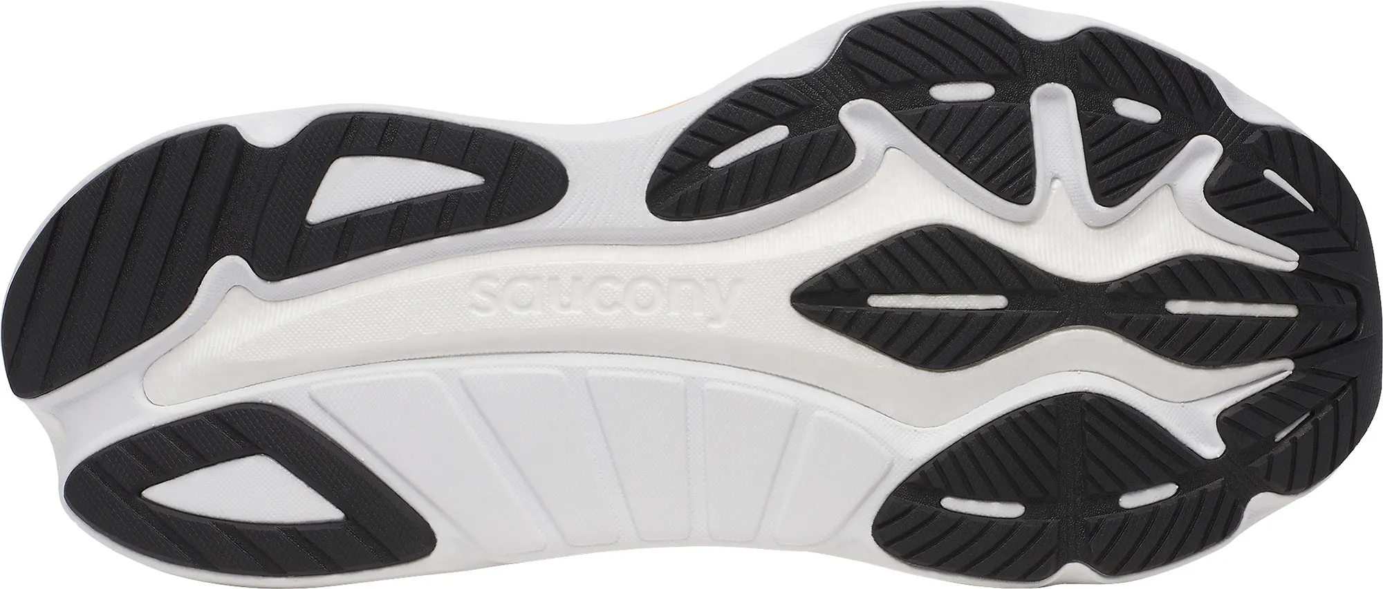 Saucony Hurricane 24 Mens Running Shoes - Orange Well - Made Hyperlock Heel