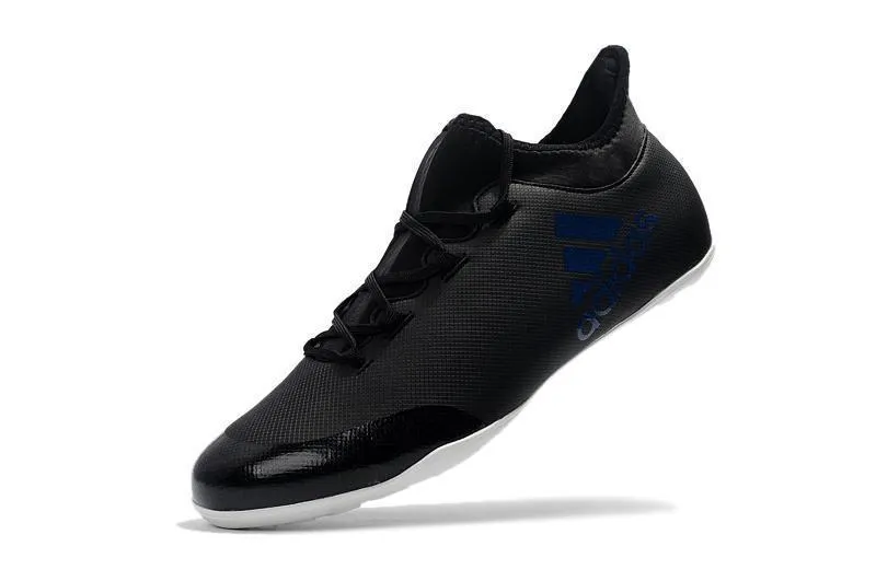 New Adidas X 17.1 TF Soccer Cleats Shoes Black Blue Stable Walk Slim Profile