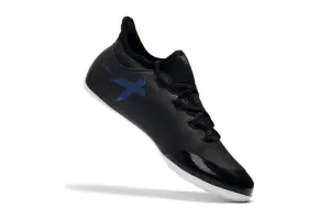 New Adidas X 17.1 TF Soccer Cleats Shoes Black Blue Outfield Play Foam Cushion