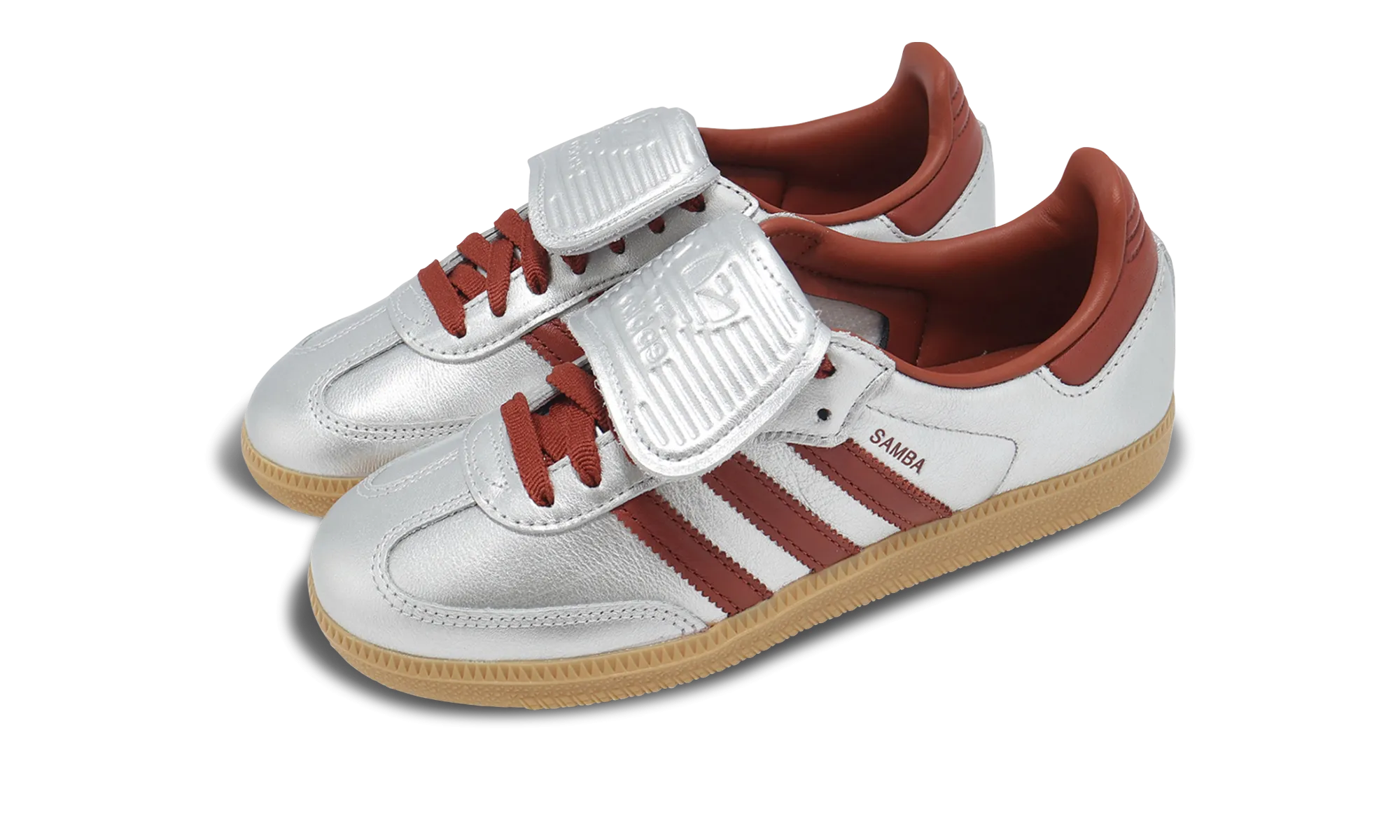Clean Wear Mood Light Samba LT WMNS "Silver Metallic Ruby Gum"
