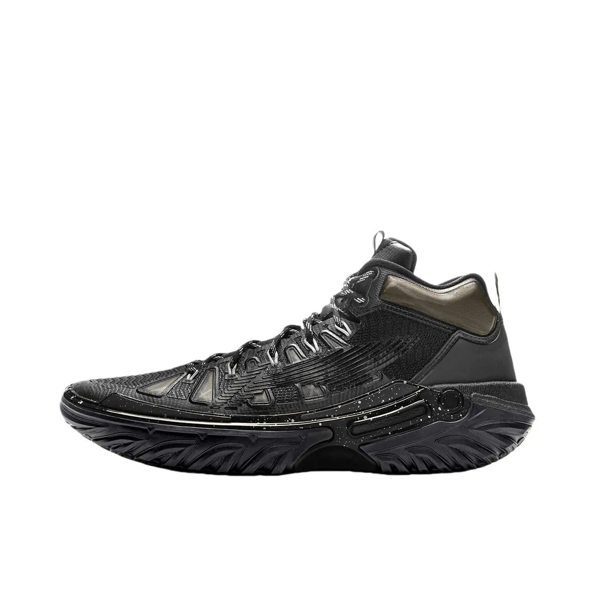 Comfort Padding Lace Up Style Li-Ning Jie'Ao 2 High - Black Swan