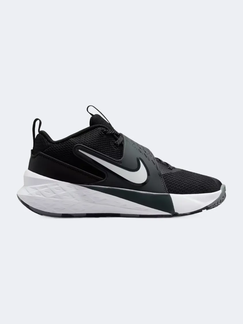 Firm Edge Nike Team Hustle 12 Gs-Unisex Basketball Shoes Black/Anthracite