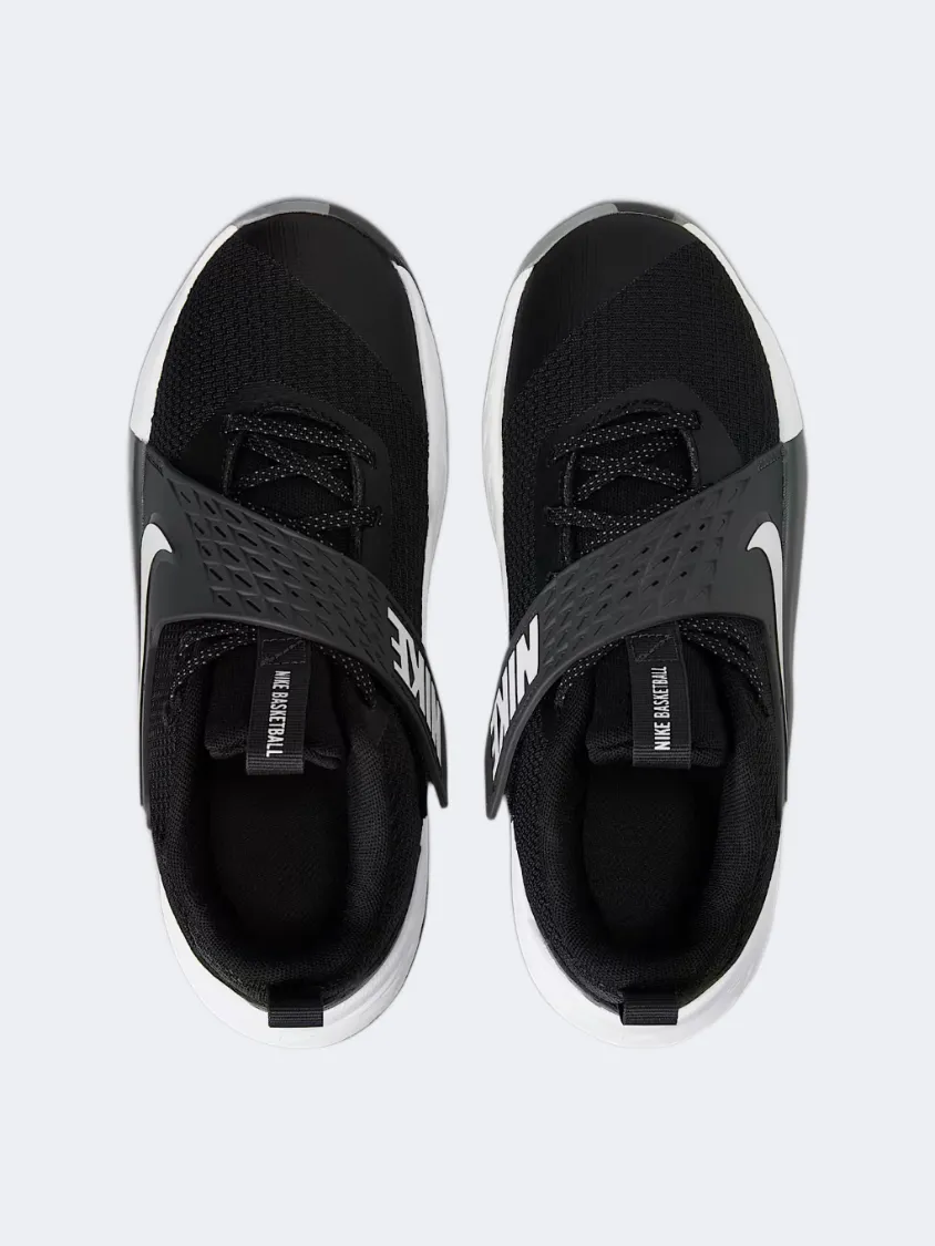 Nike Team Hustle 12 Gs-Unisex Basketball Shoes Black/Anthracite Versatile Everyday Wear Classic Silhouette Design