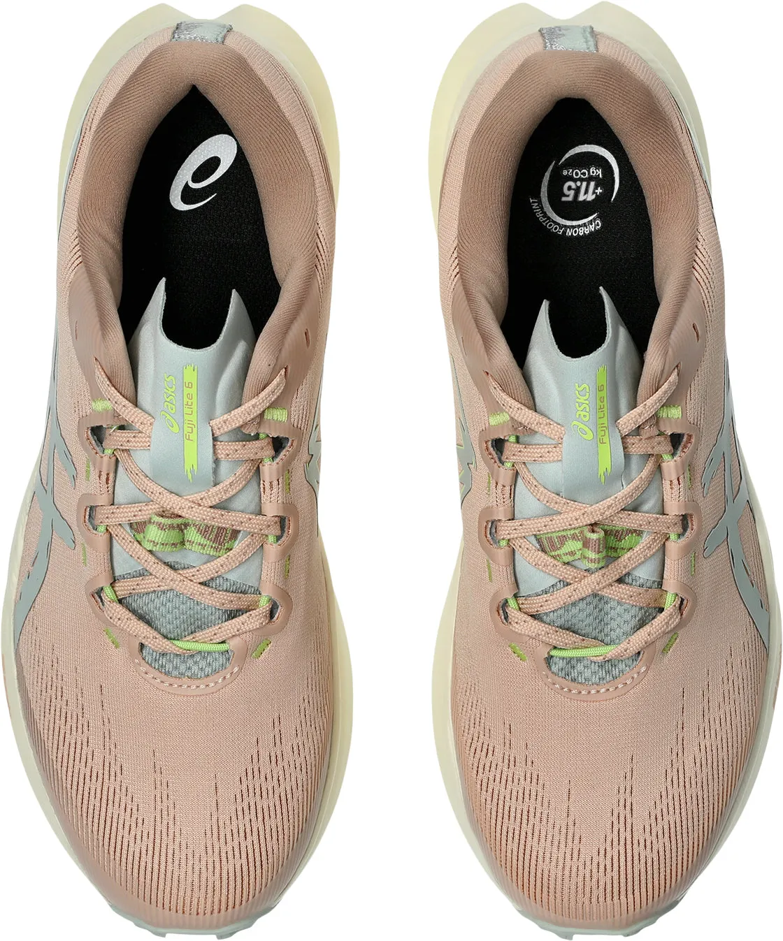 Asics Fuji Lite 6 Womens Trail Running Shoes - Pink Ultra Cushioning soft - lining