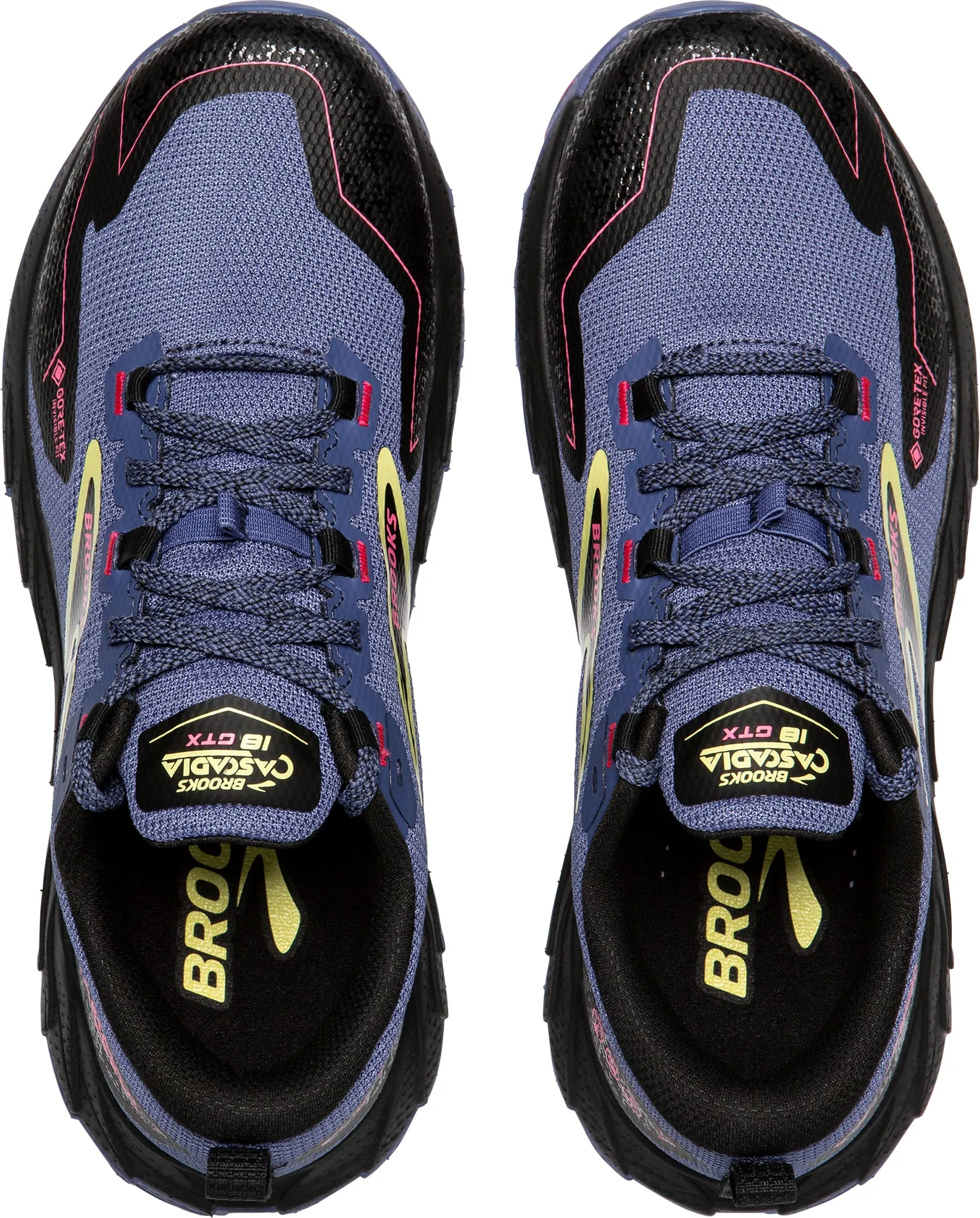 gel - cushioned shoes Brooks Cascadia 18 GORE-TEX Womens Trail Running Shoes - Blue