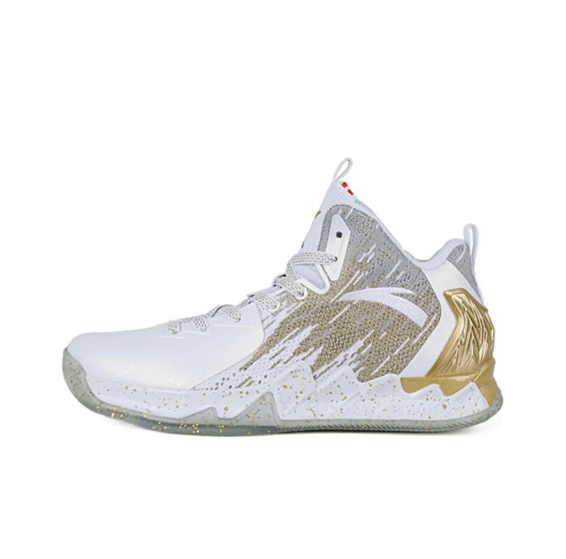 Anta Men's Klay Thompson Kt2 The Finals White/Gold Reinforced Soles High Jump