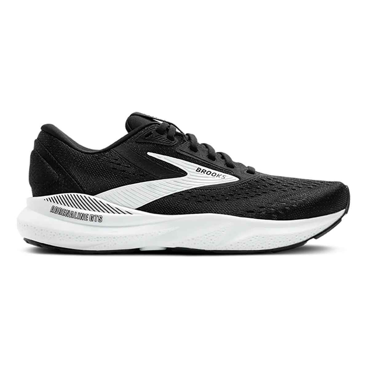 running in a frozen waterfall area shoes Joy Brooks Adrenaline GTS 24 Black - White