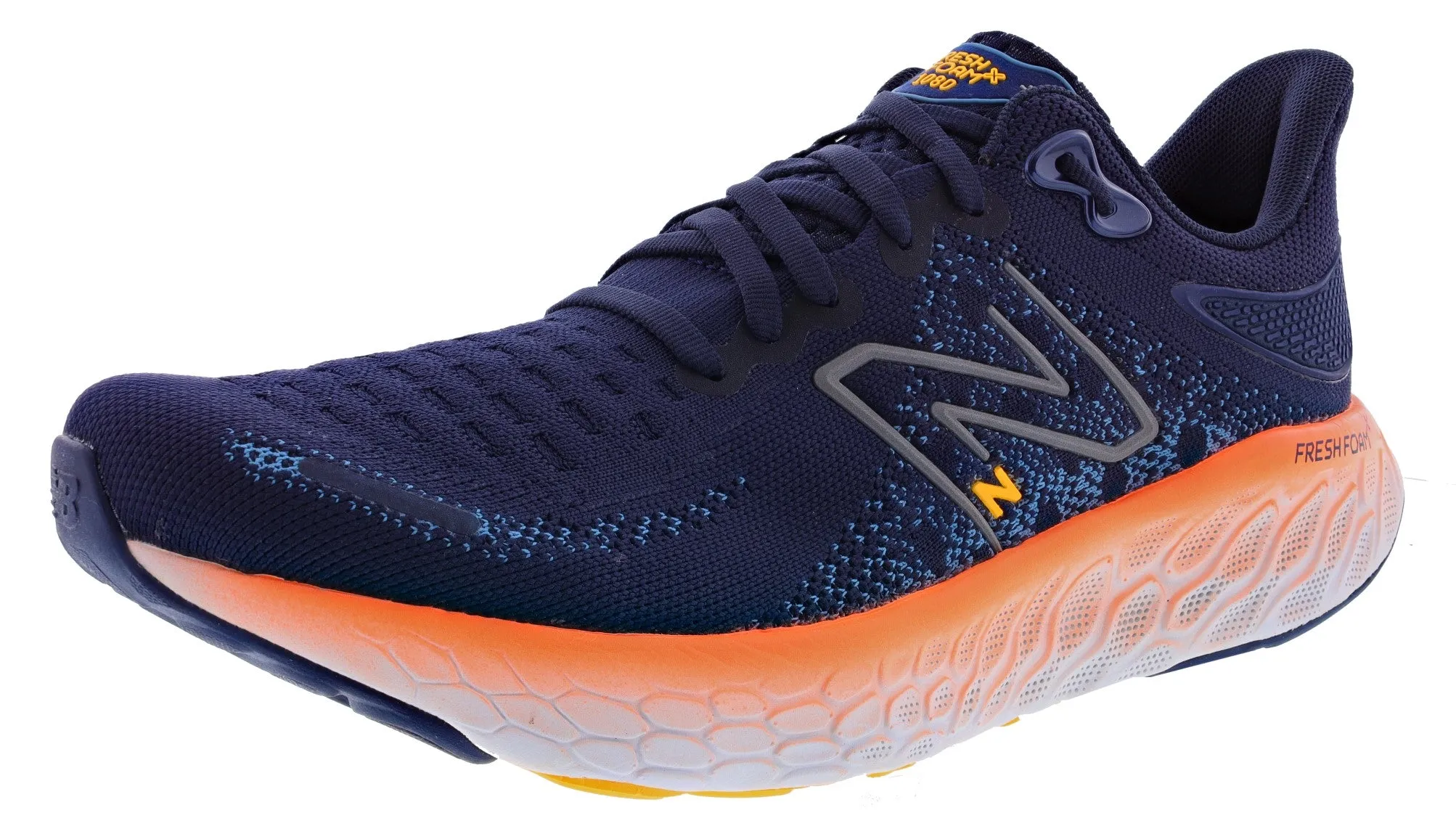 New Balance Men's Fresh Foam 1080 v12 Performance Running Shoes Leg Long