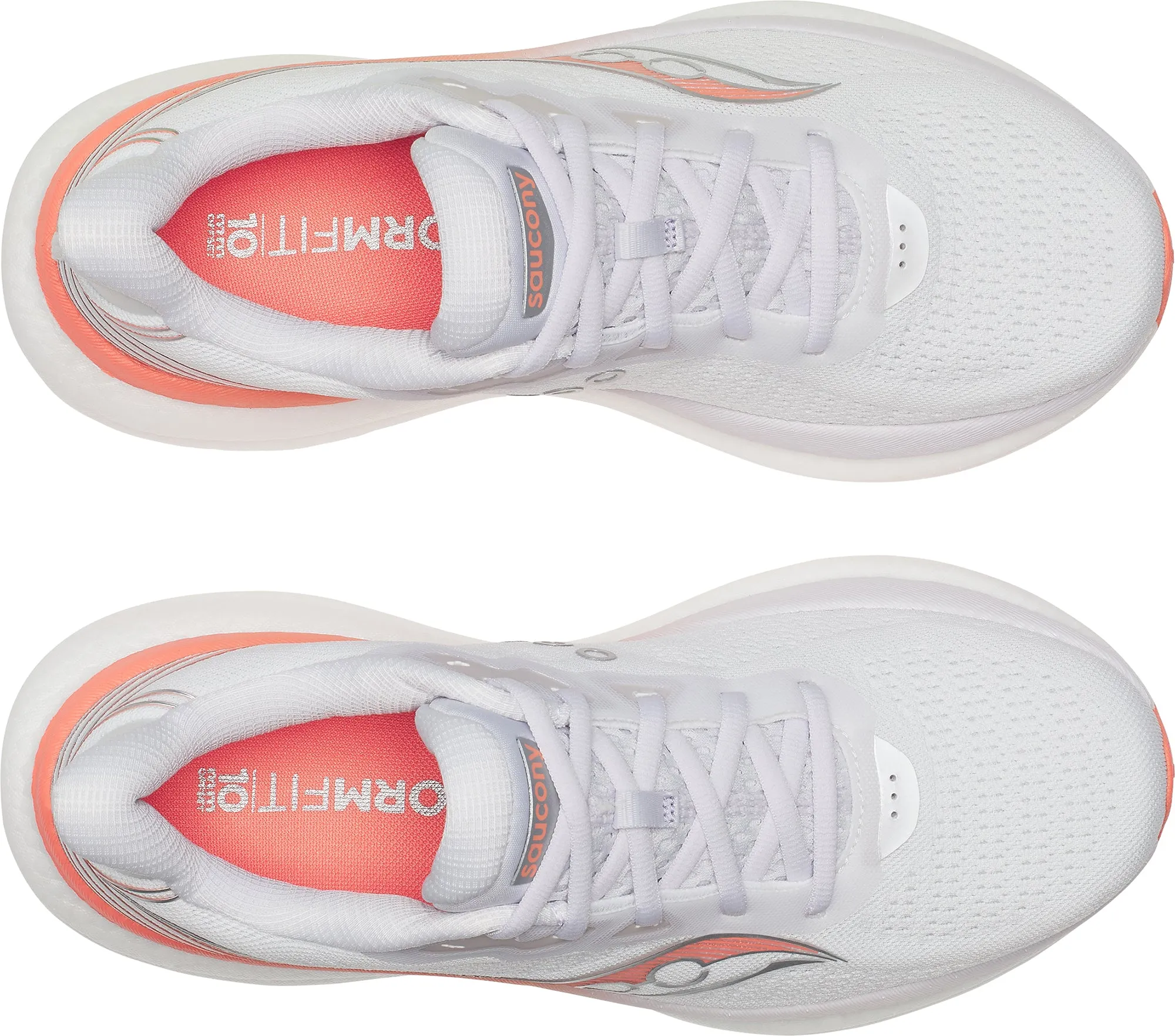 Saucony Triumph 23 Womens Running Shoes - White polyester running gear