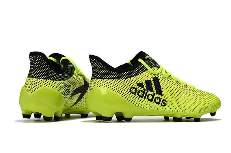 New Adidas X 17.1 FG Soccer Cleats Shoes Green Black Heel Foam Outdoor Field