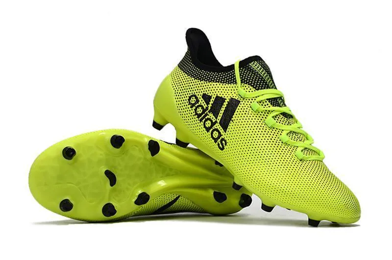 Sole Grip New Adidas X 17.1 FG Soccer Cleats Shoes Green Black