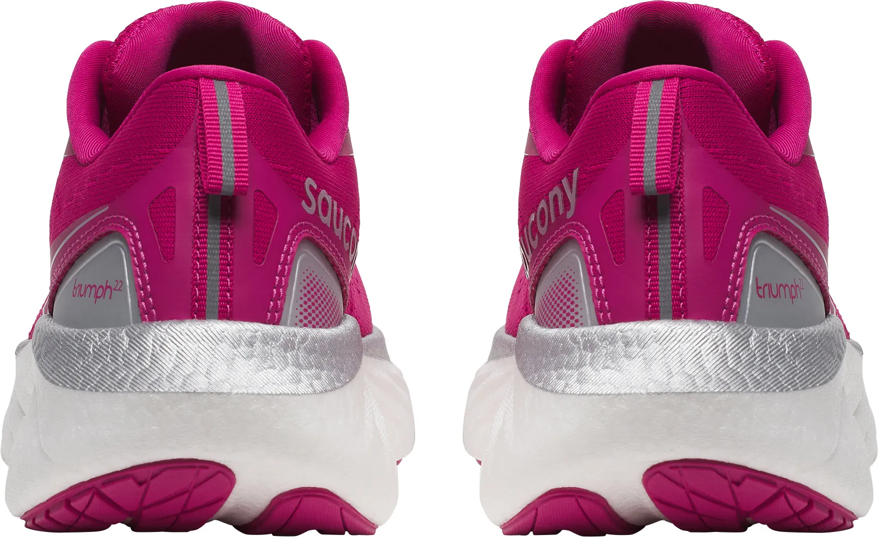 Traction pods high - top Saucony Triumph 22 Womens Running Shoes - Pink