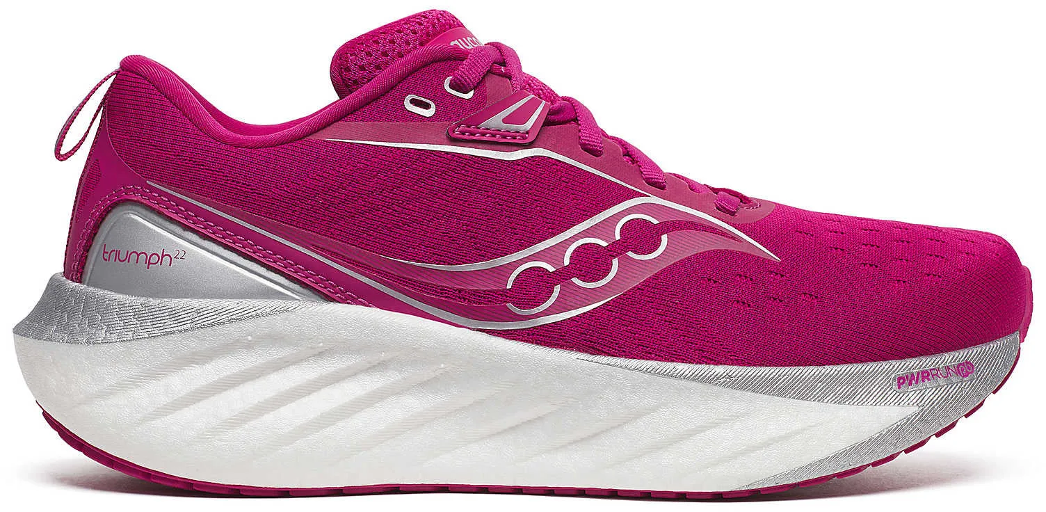 running in a savannah area shoes Foot Form Saucony Triumph 22 Womens Running Shoes - Pink