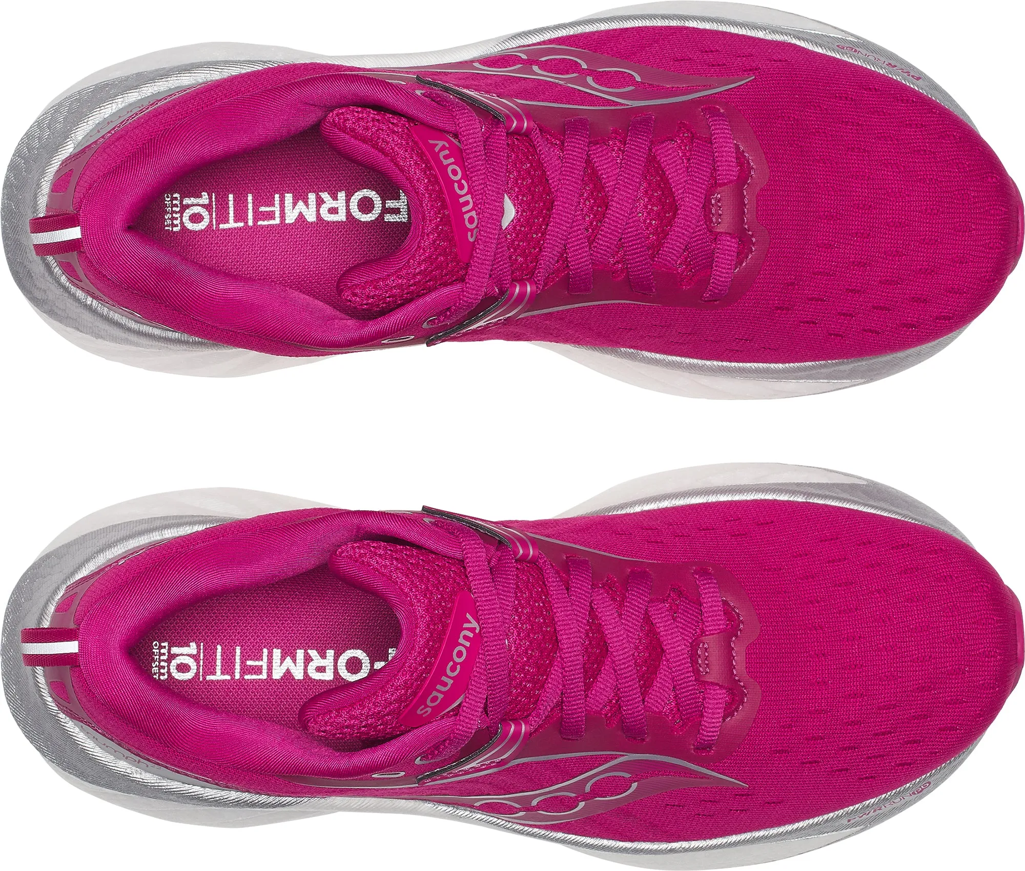 Saucony Triumph 22 Womens Running Shoes - Pink Anatomical Footbed Design Stability Enhancements