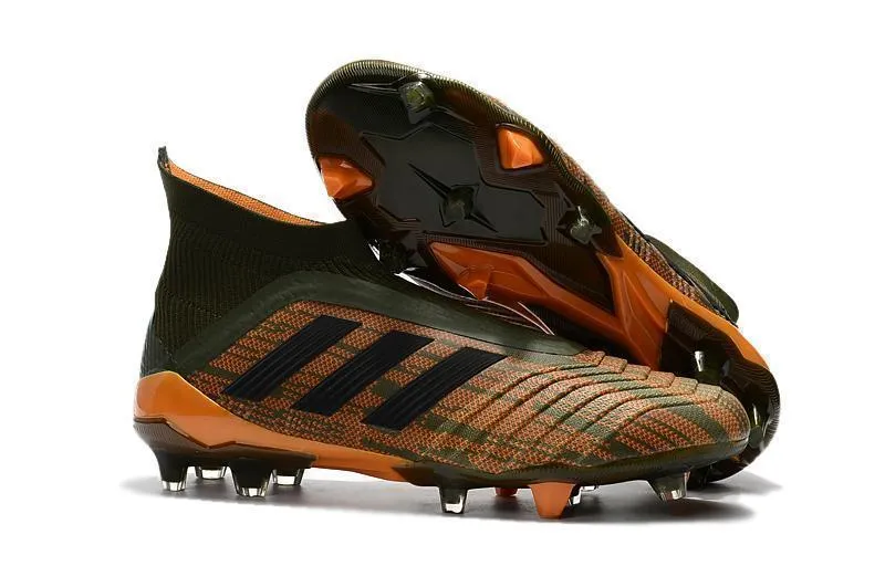 Tactical Move Adidas Predator 18  FG Soccer Cleats Gold Army Green Black