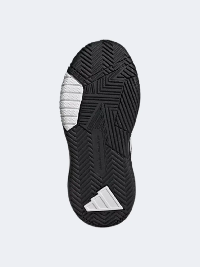 Adidas Own The Game 3 Kids Basketball Shoes Black/White Soft Material Slip Resistant Traction